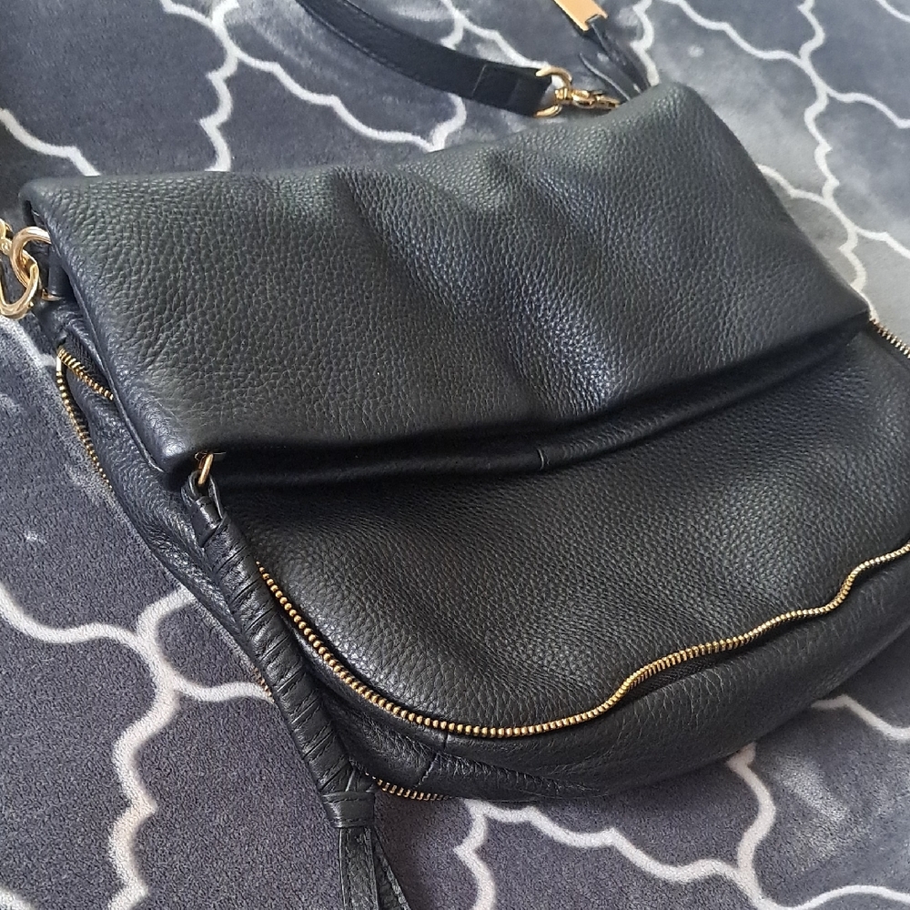 Vince Camuto Black Leather Crossbody Bag - Picture 3 of 15